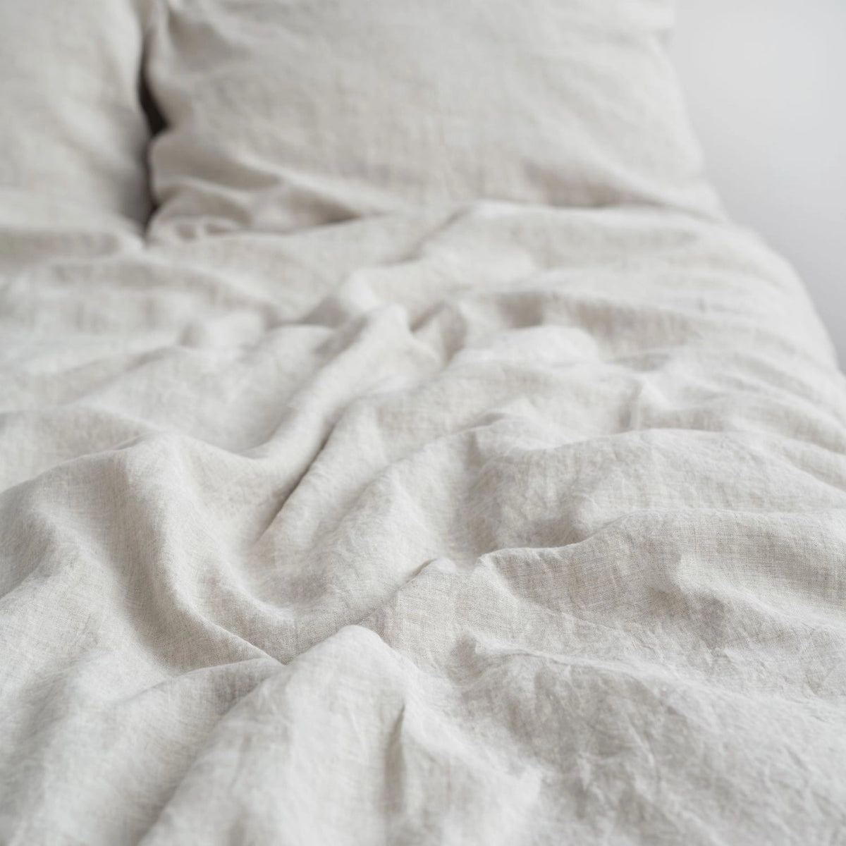 Melange Natural Linen Duvet Cover Set