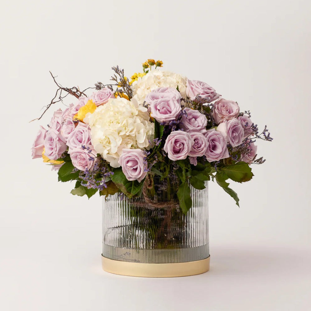 Fluted Glass Vase | Fleck | Sorelle Rossi