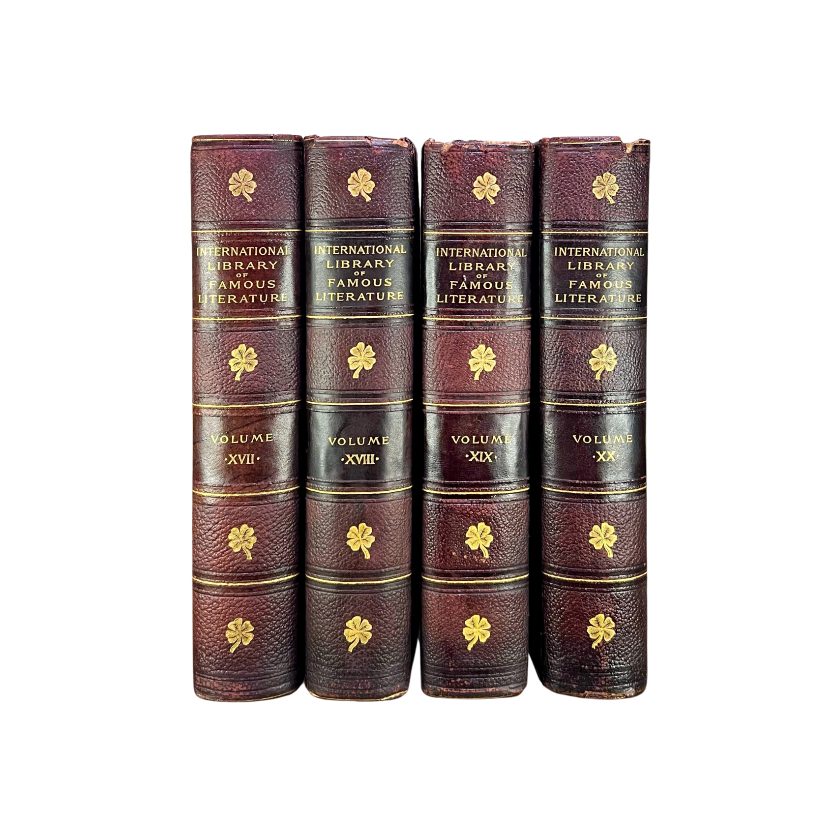 Leather Bound Antique Books: 1898 Int'l Library of Famous Literature (First Edition. 1 of 1000 copies - RARE)