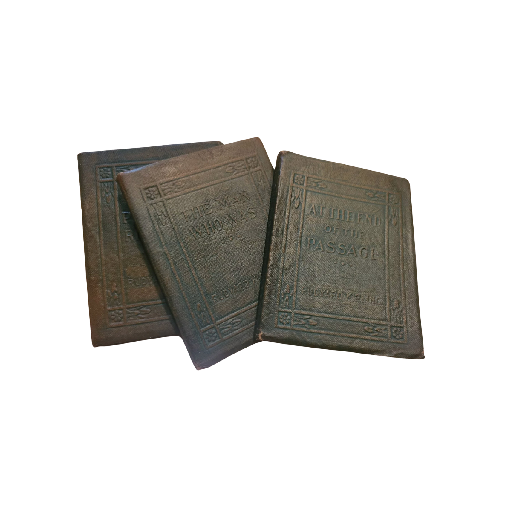 Antique Pocket Bound Books (Kipling, 1920s) - Set of 3