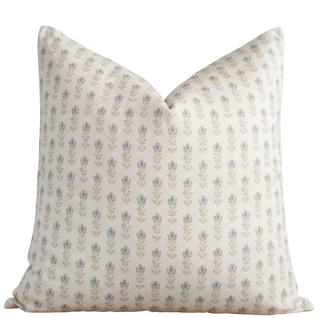 Stella Blue Floral Pillow Cover
