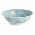 
Blue artisan ceramic serving bowl – textured glazed finish and organic pattern – elevated European-inspired tabletop styling | Sorelle Rossi Shoppe