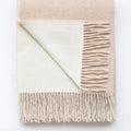 Camden Throw Blanket – Oatmeal & Ivory Dual-Tone | Soft Neutral Cozy Throw