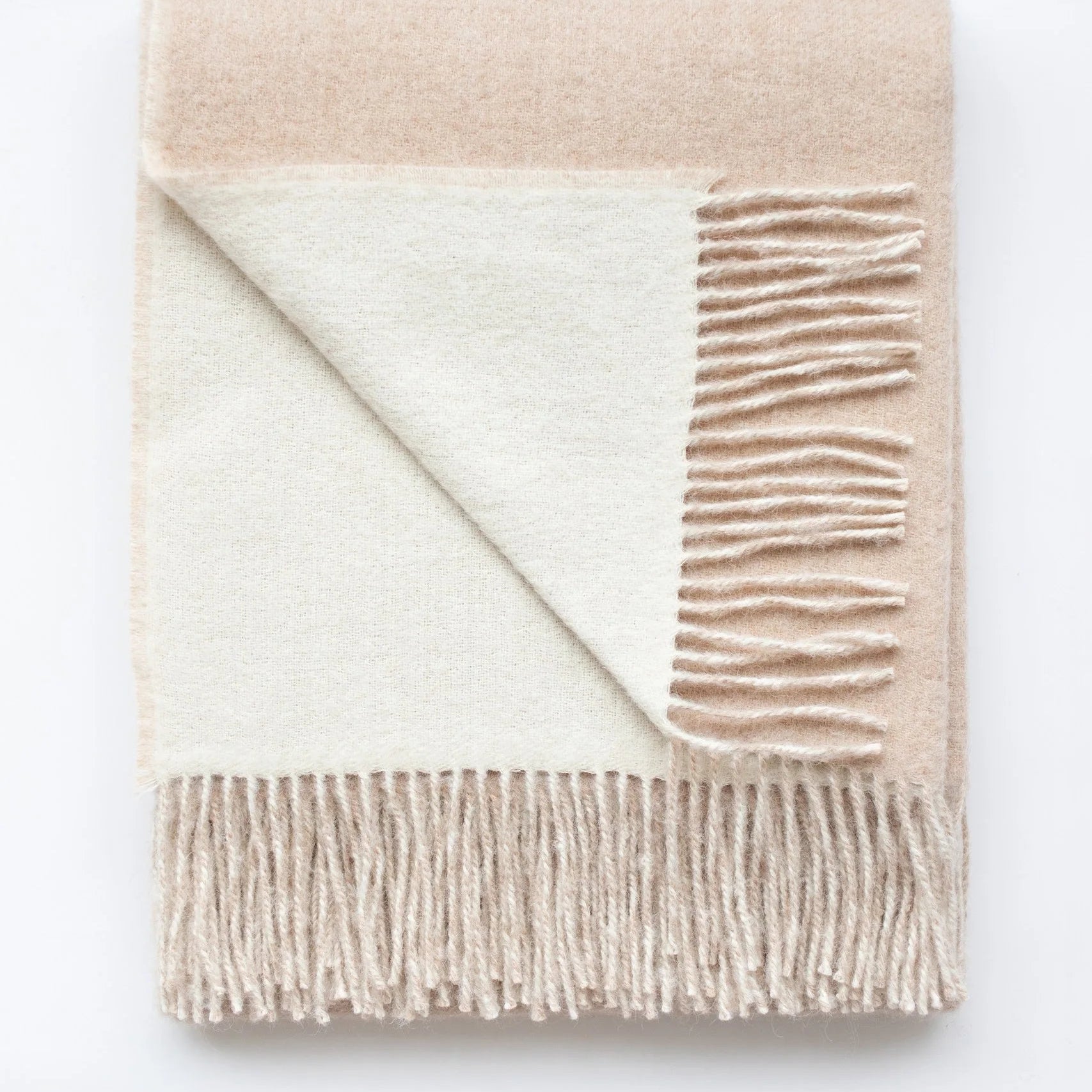 Camden Throw Blanket – Oatmeal & Ivory Dual-Tone | Soft Neutral Cozy Throw