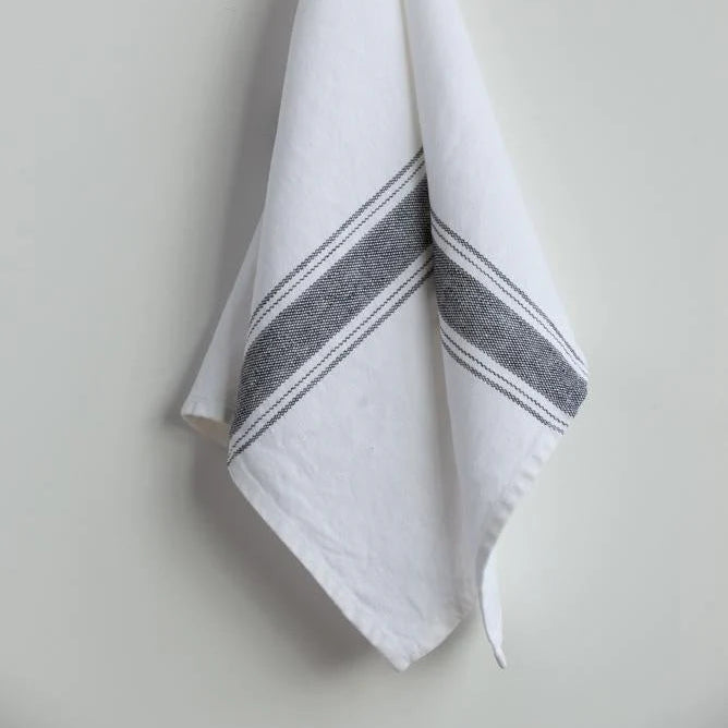 Stone-Washed Linen Hand Towels – Set of 6 | Luxury Soft European Linen Towels (Casa Collection)