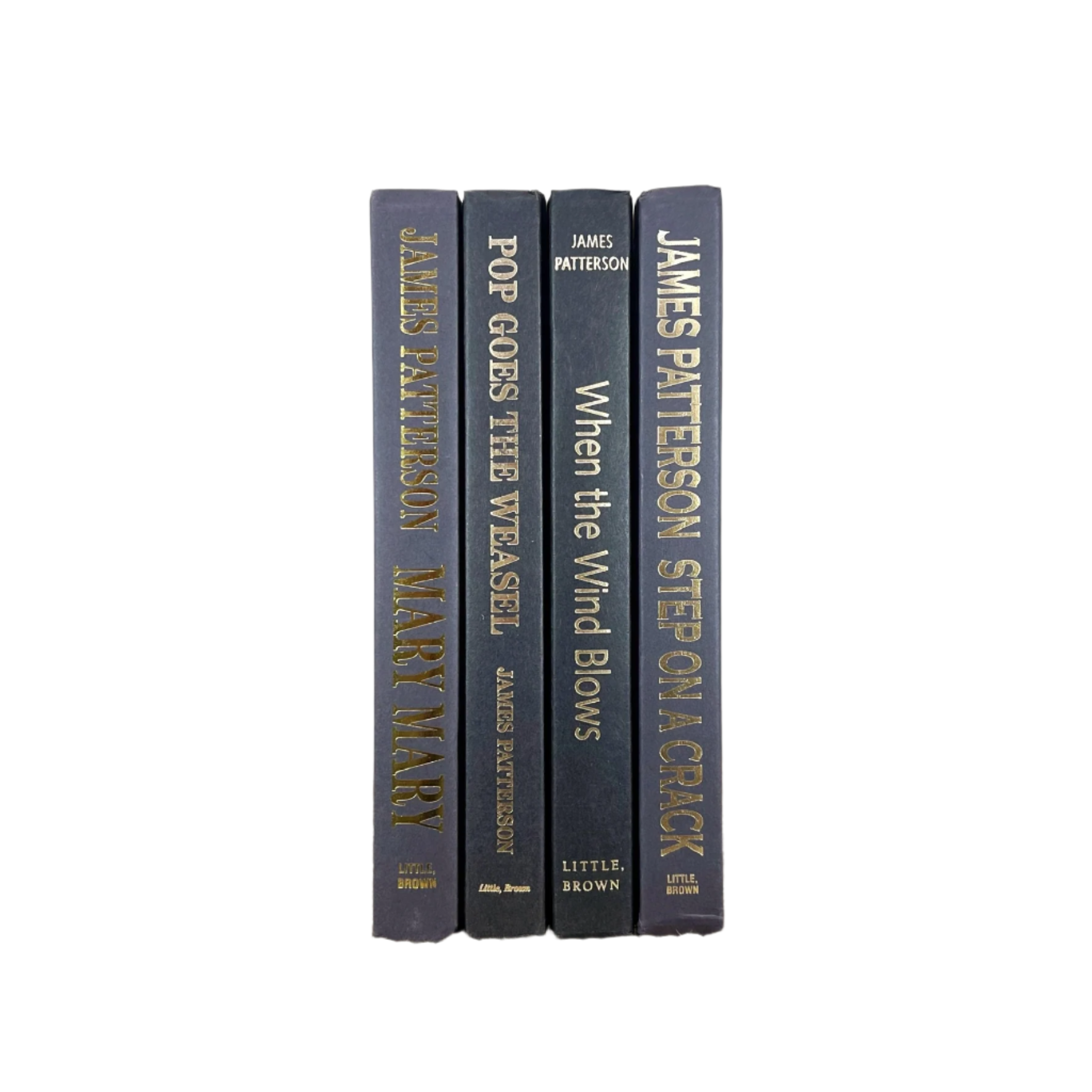 Four books by James Patterson on a white background