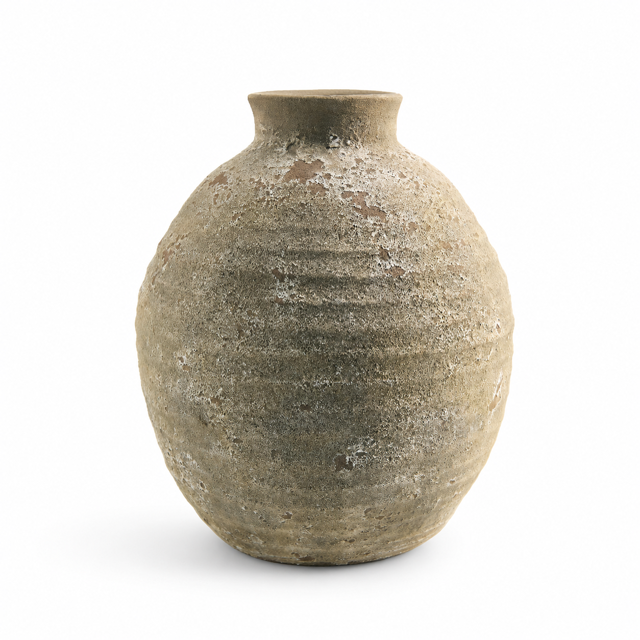 Golubinci Ceramic Vase Collection – Textured Neutral Stone-Look Vases for Modern Rustic & European Decor