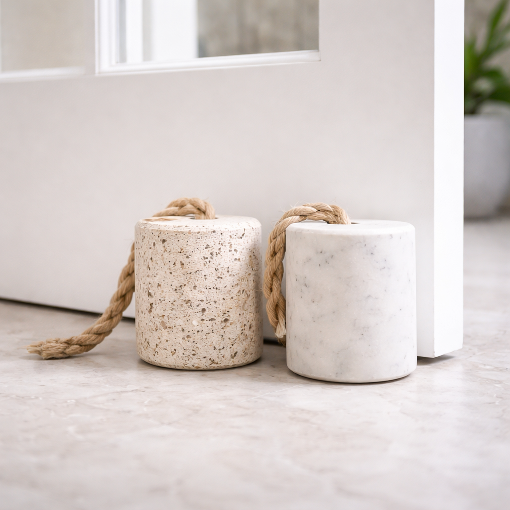 Stone Doorstops with Jute Rope – Natural Door Stop | Sorelle Rossi