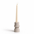 Handcrafted Pillar Candle Holder – Large | Minimalist Neutral Decor | Sorelle Rossi