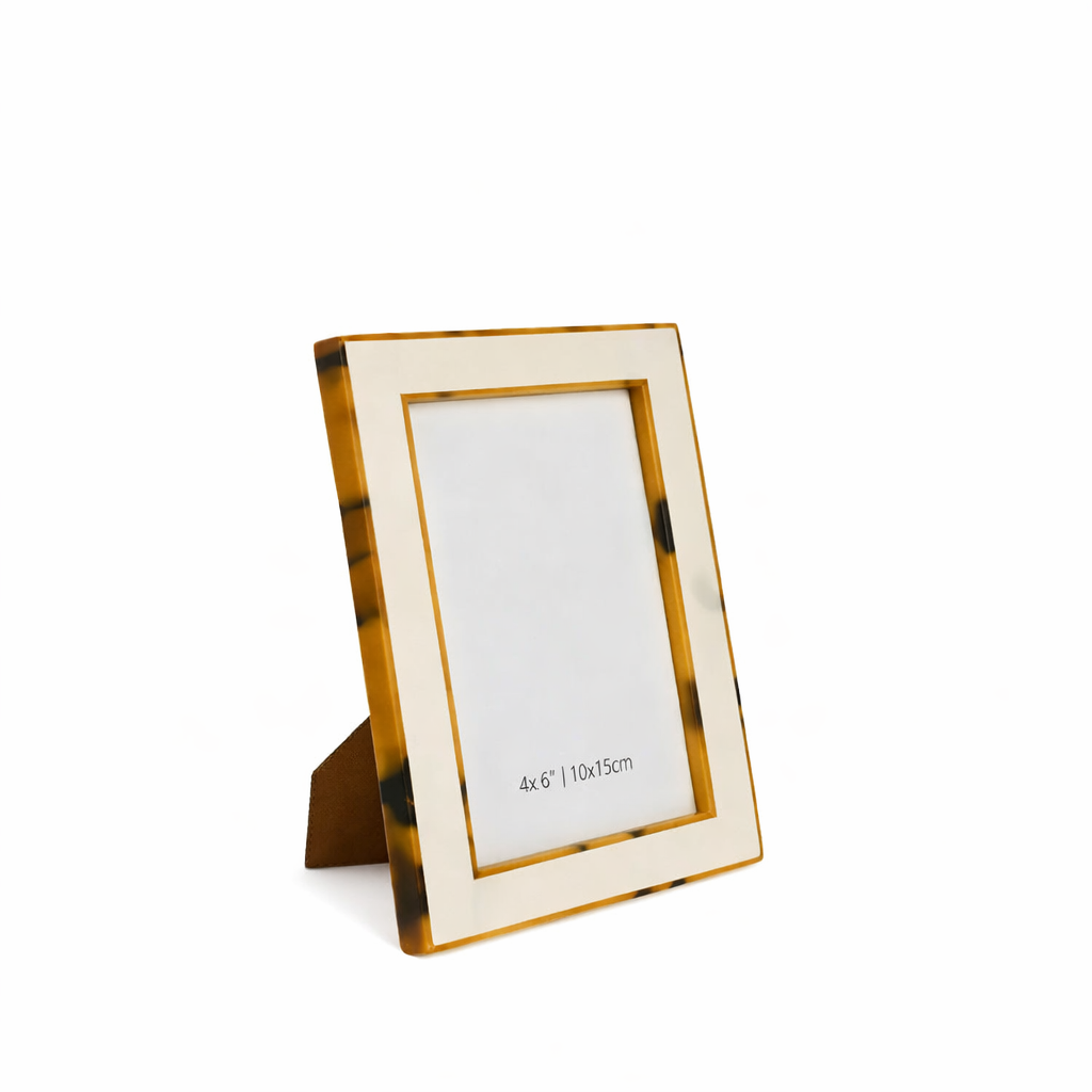 Tortoiseshell Border photo frames– Minimalist Neutral Frame | Sorelle Rossi