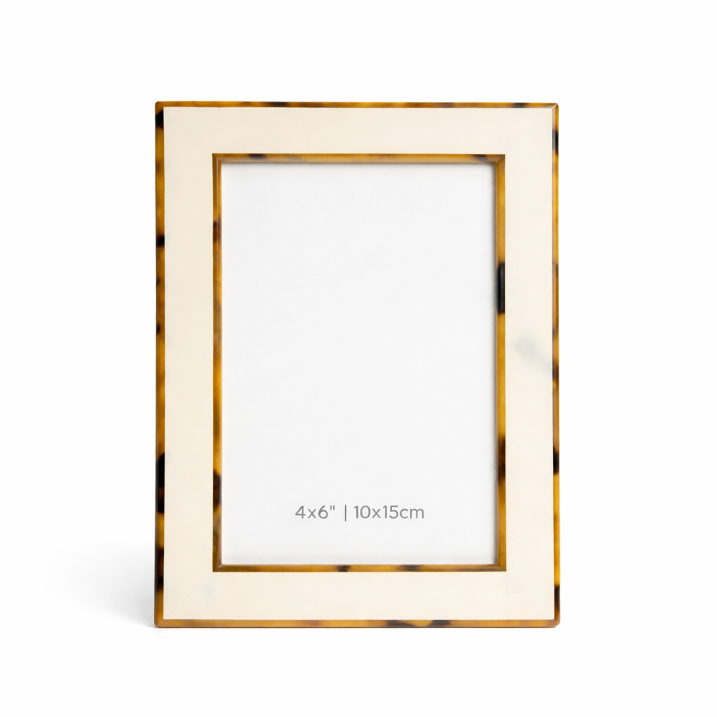 Tortoiseshell Border photo frames– Minimalist Neutral Frame | Sorelle Rossi