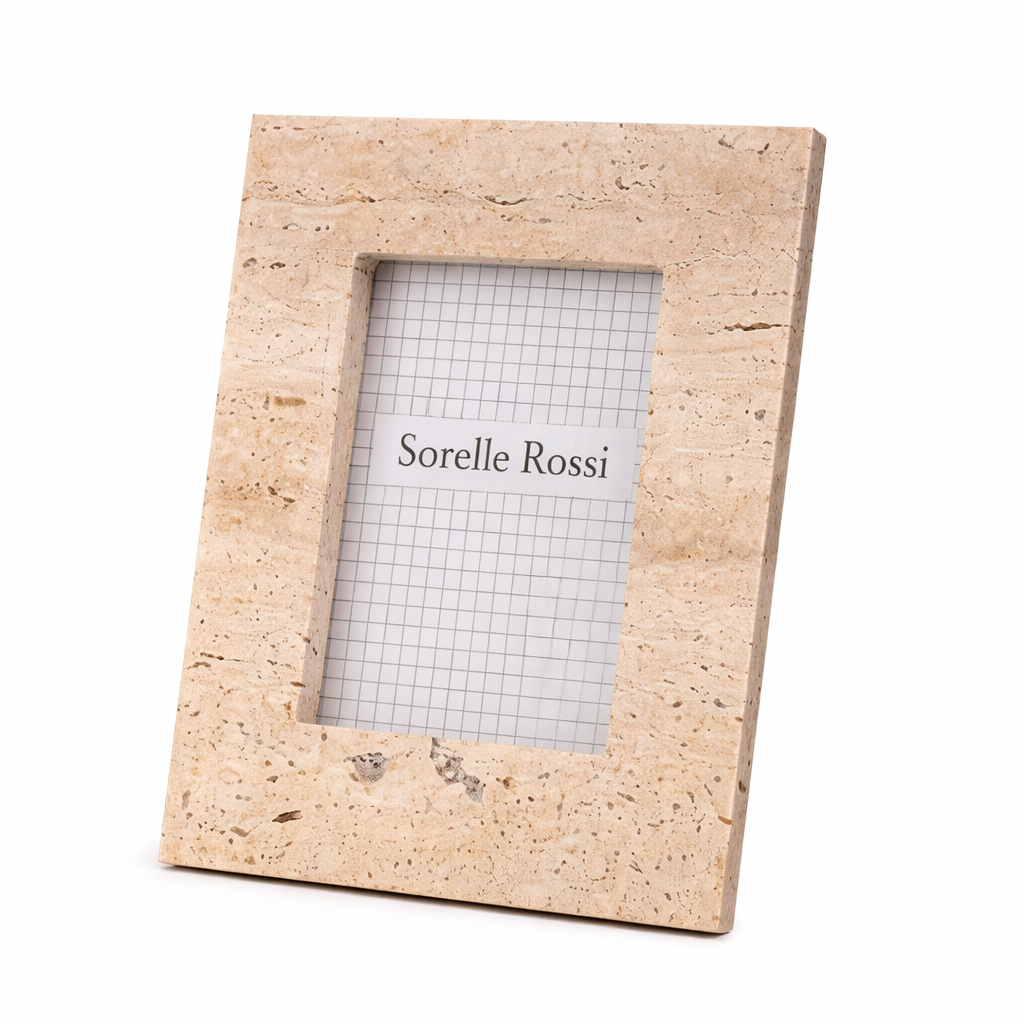 Travertine Photo Frames – Natural Stone Home Decor | Sorelle Rossi