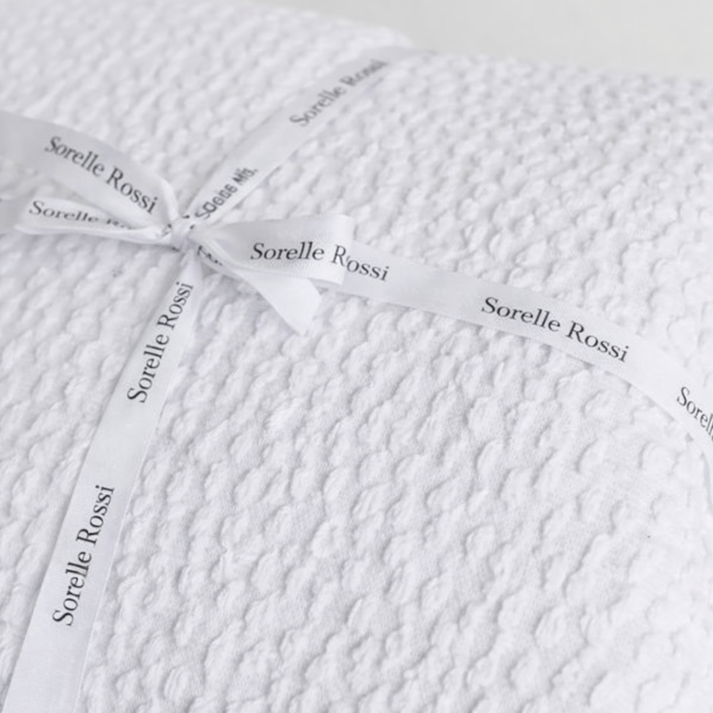 Cotton Bedspread – Normandie | Neutral Lightweight Coverlet for Layered European Bedding