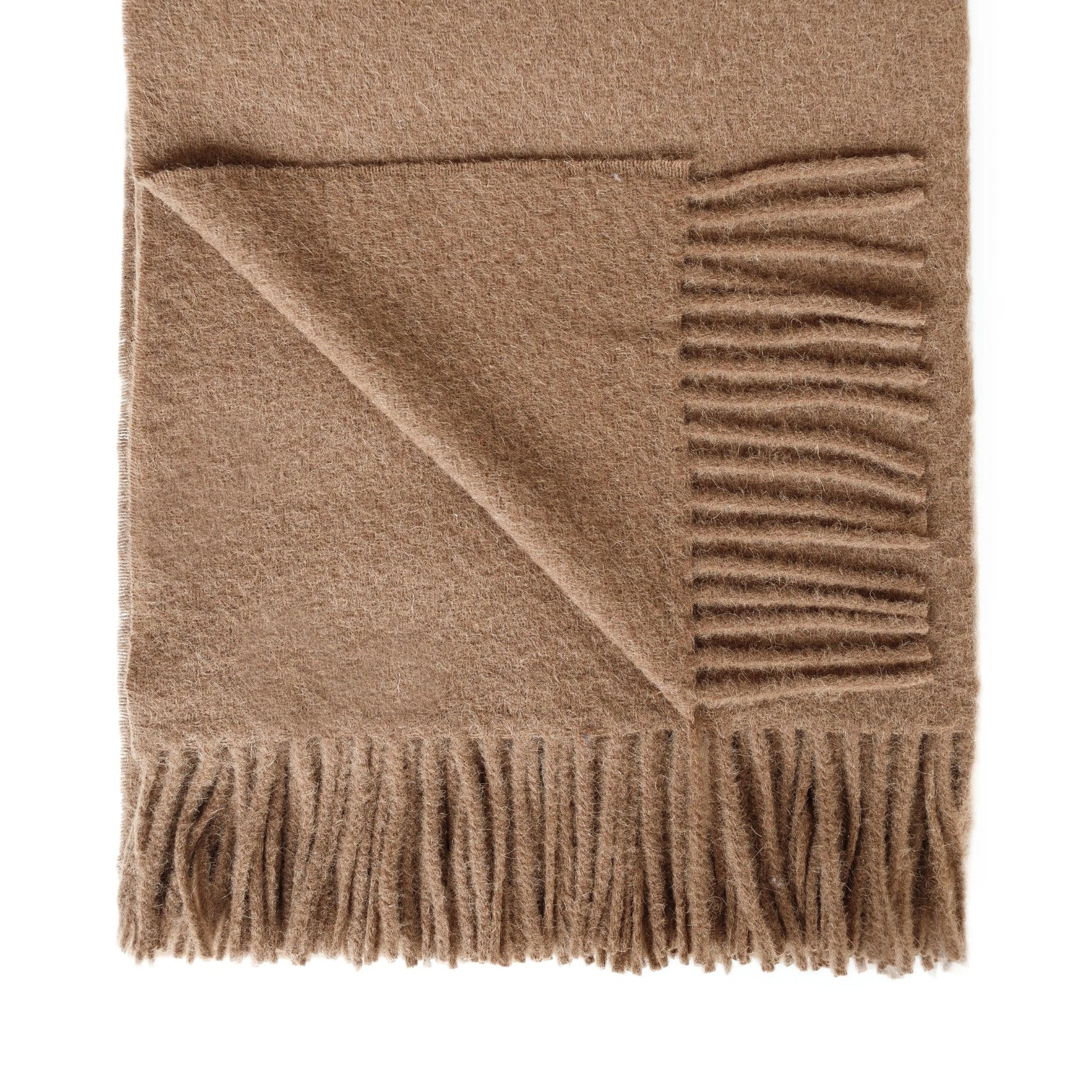 Cork Alpaca & Wool Throw | Luxury blanket | Sorelle Rossi
