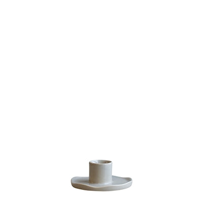 Cast Iron Wave Taper Candle Holder | Sculptural Black Iron Candle Holder
