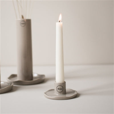 Cast Iron Wave Taper Candle Holder | Sculptural Black Iron Candle Holder
