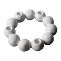 Ceramic Four-Taper Candle Holder – Minimalist Round Design