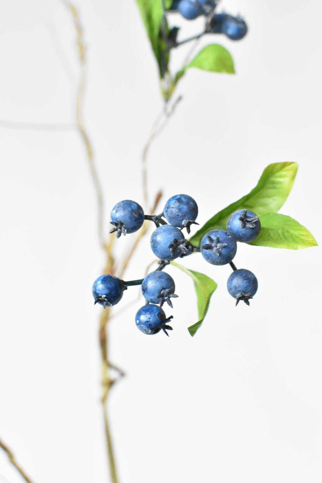 42" Faux Blue Berry Vine with Leaves