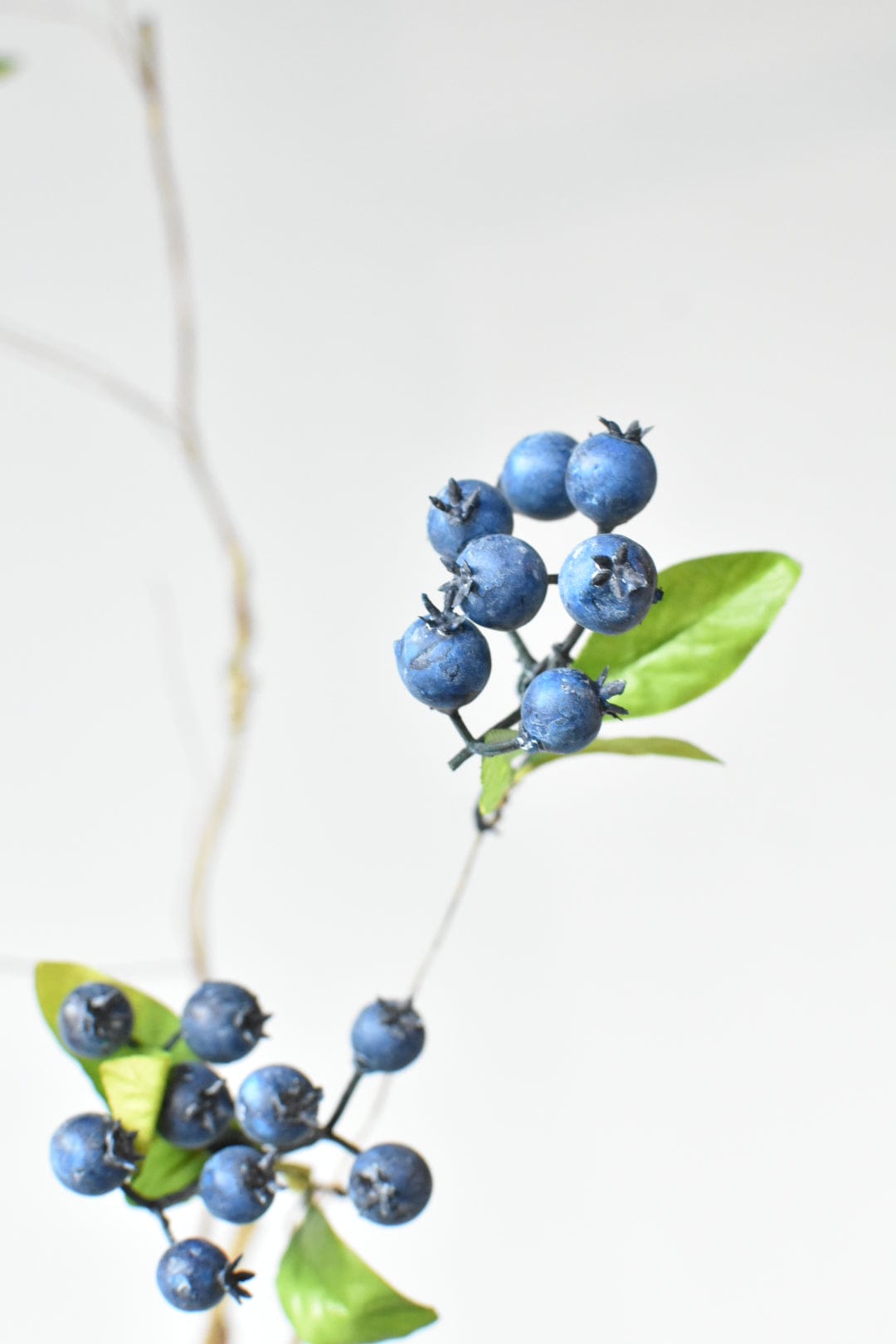 42" Faux Blue Berry Vine with Leaves