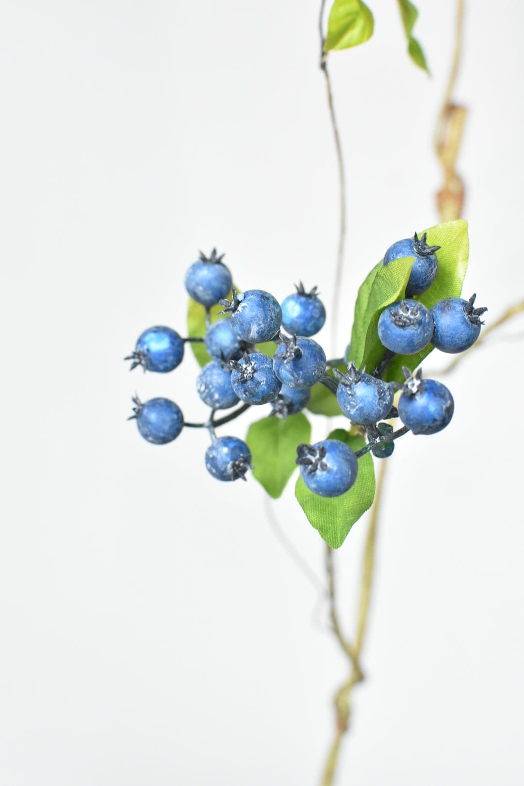 42" Faux Blue Berry Vine with Leaves