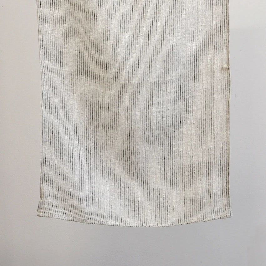 Textured Linen Tea Towels – Set of 6 (Morse Code) | European Flax Kitchen Towels with Subtle Dotted Detail