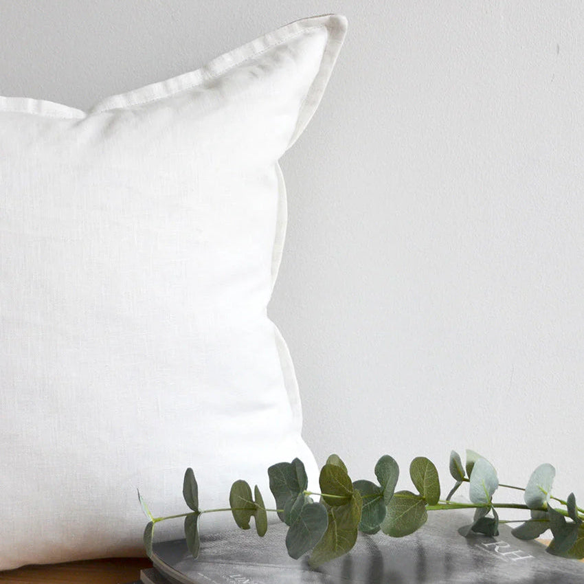 Katrina COLORBLOCK Pillow Cover (Natural & White)