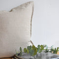 Katrina COLORBLOCK Pillow Cover (Natural & White)