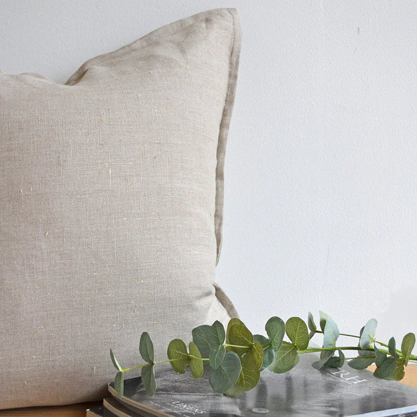 Katrina COLORBLOCK Pillow Cover (Natural & White)