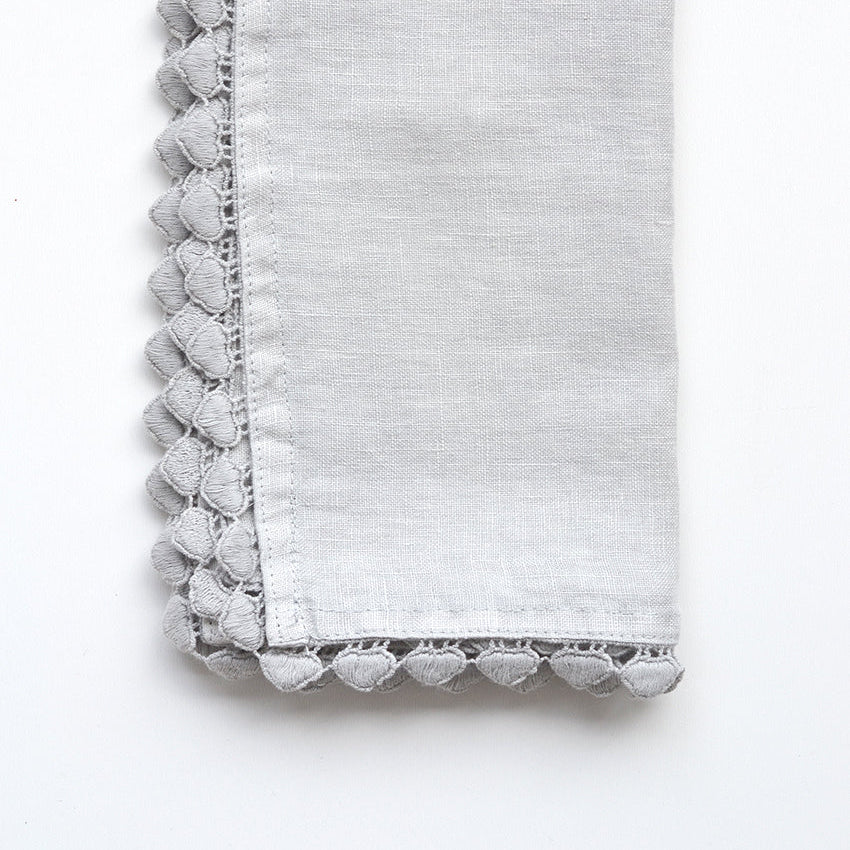 Linen Napkins – Set of 4 (Orvetto) | Neutral European Flax Cloth Napkins