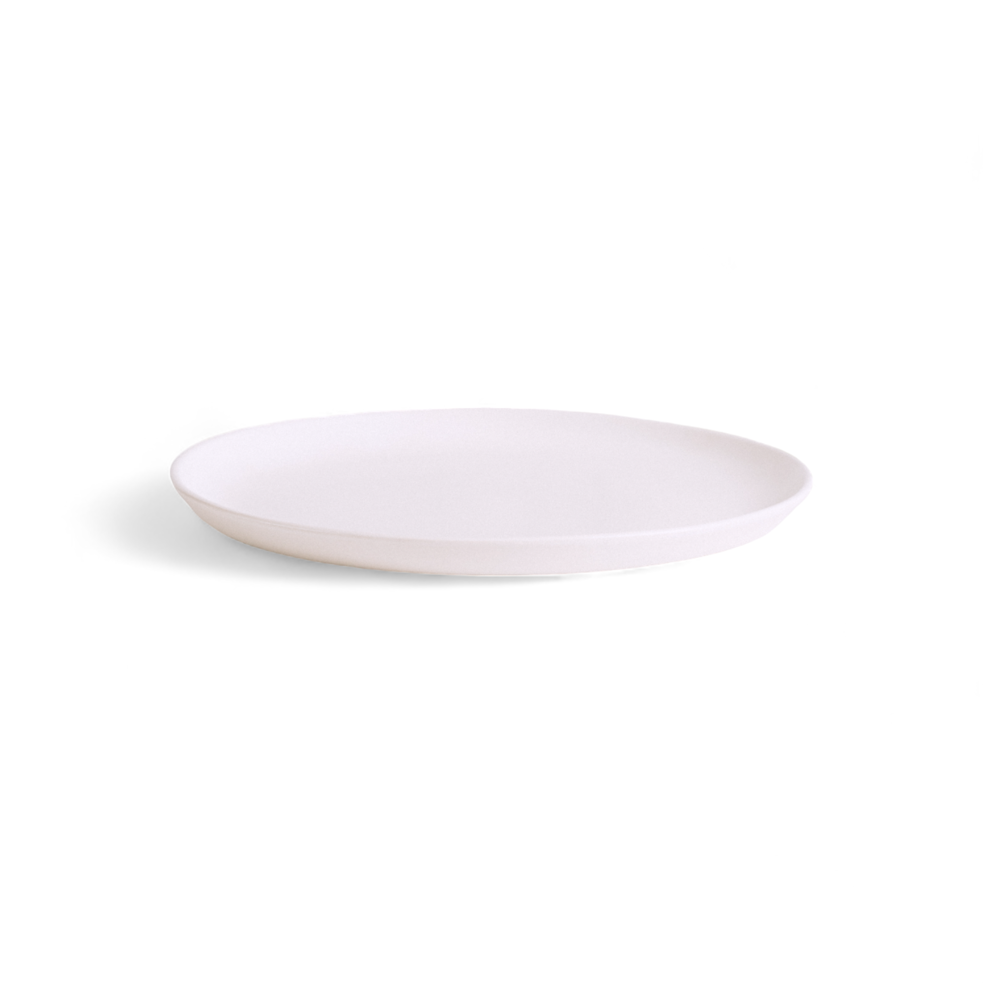 Handcrafted Side Plate – Matte White Ceramic (Tunisian)