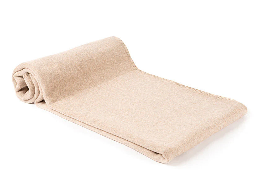 Alpaca Wool Bedspread – Livorno | Luxury Neutral Throw Blanket in 5 Colors