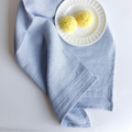 
Blue Linen Tea Towel – Soft Woven Cotton Texture & European-Inspired Kitchen Styling – Sorelle Rossi Shoppe