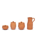 Handcrafted terracotta lidded trinket jar with warm earthy clay finish and timeless Mediterranean-inspired styling | Sorelle Rossi Shoppe