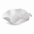 Handcrafted white ceramic bowl – organic sculptural shape and matte finish – timeless minimalist tabletop decor | Sorelle Rossi Shoppe