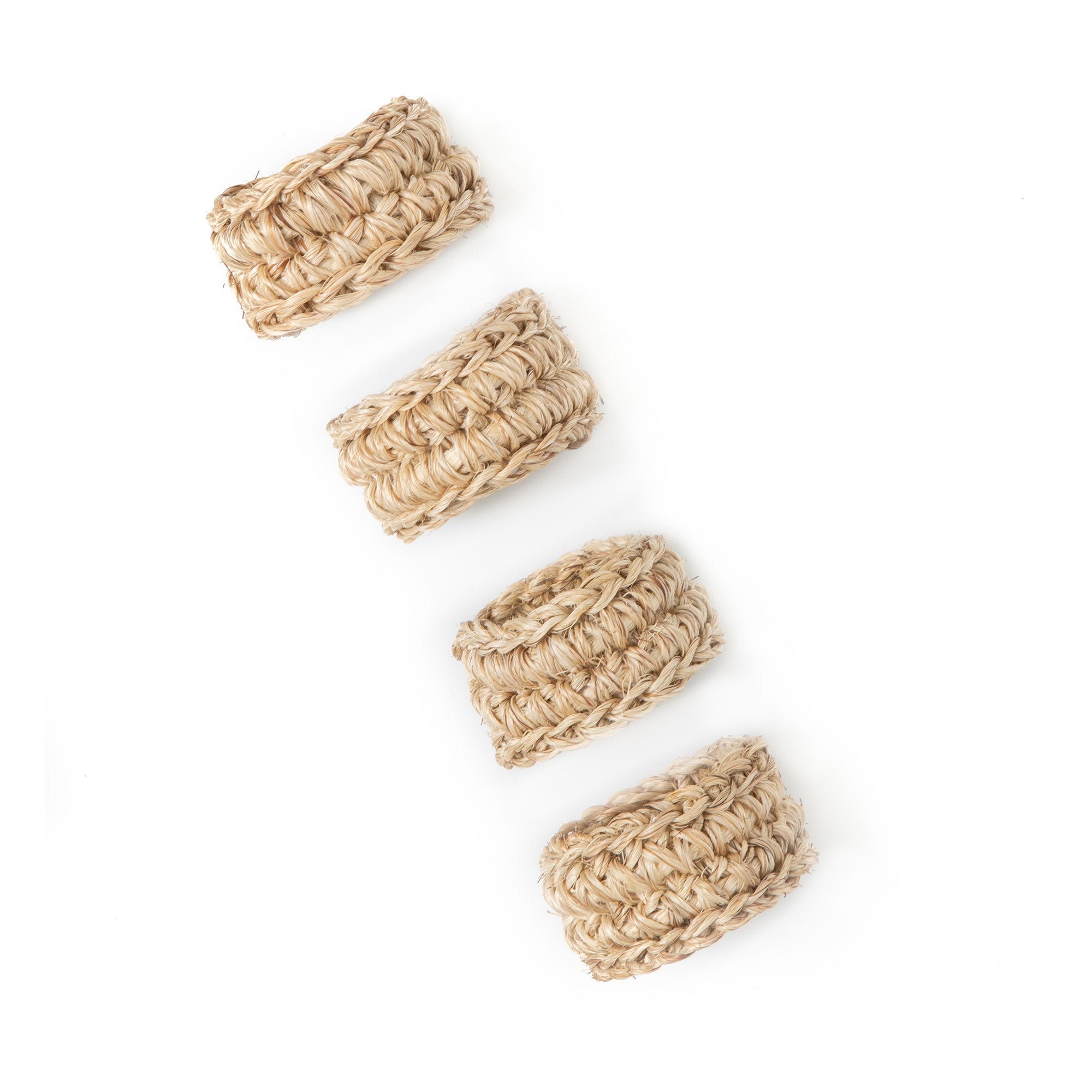 Handwoven natural raffia decorative ring with organic braided texture and neutral coastal-inspired styling | Sorelle Rossi Shoppe