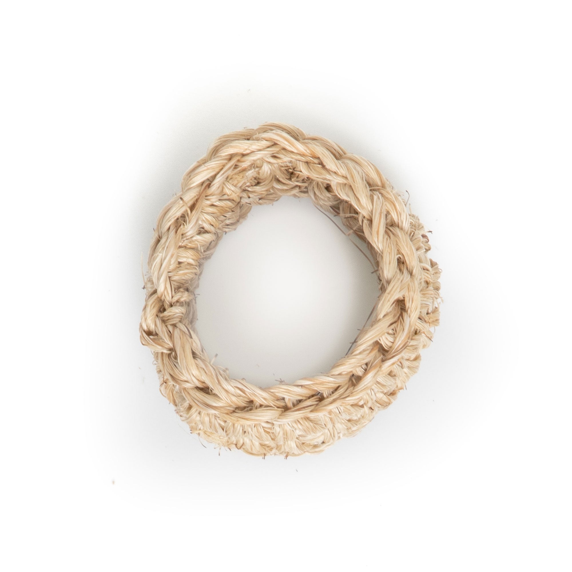 Handwoven natural raffia decorative ring with organic braided texture and neutral coastal-inspired styling | Sorelle Rossi Shoppe