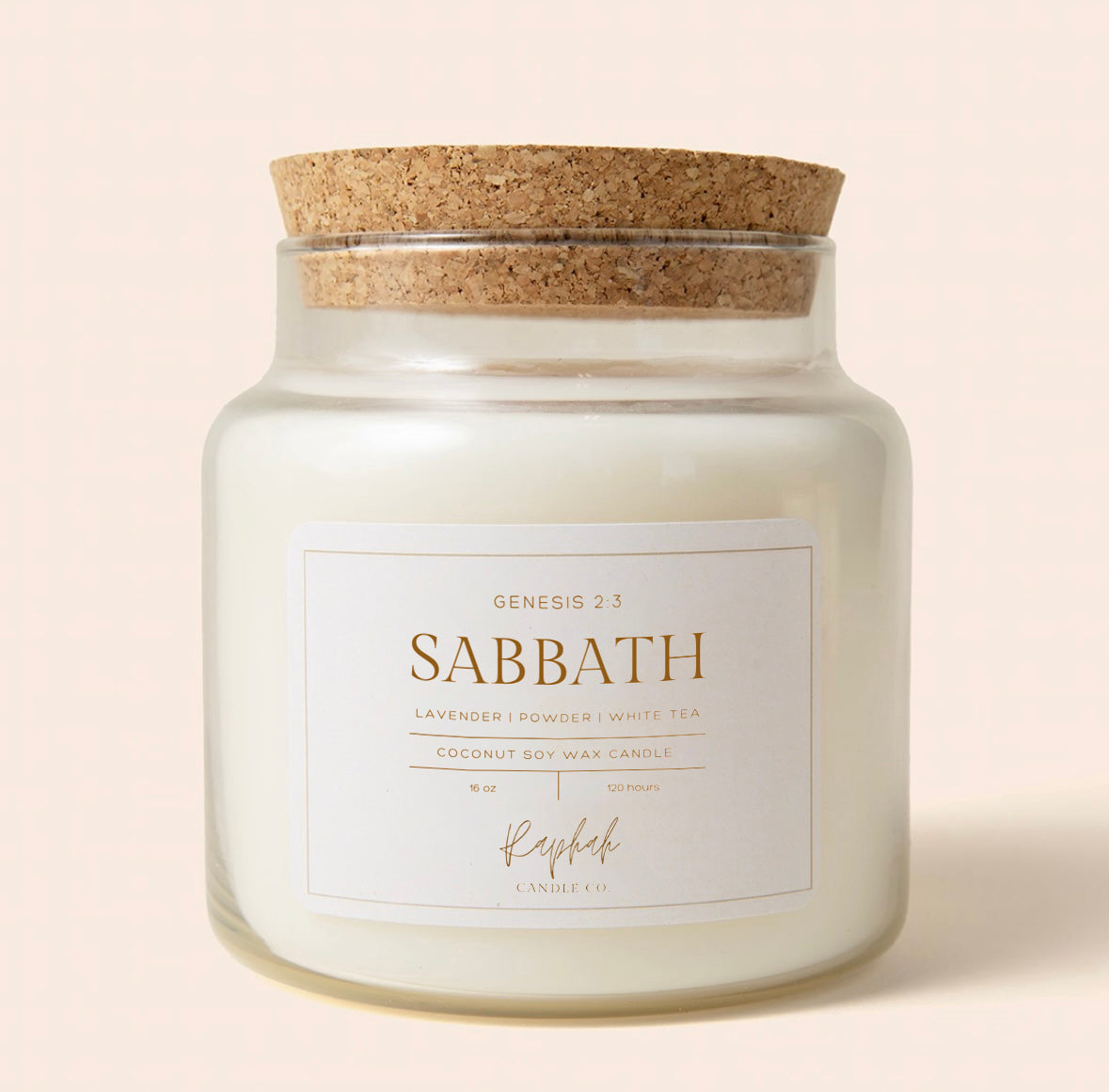 Sabbath Coconut Soy Candle | Lavender & White Tea