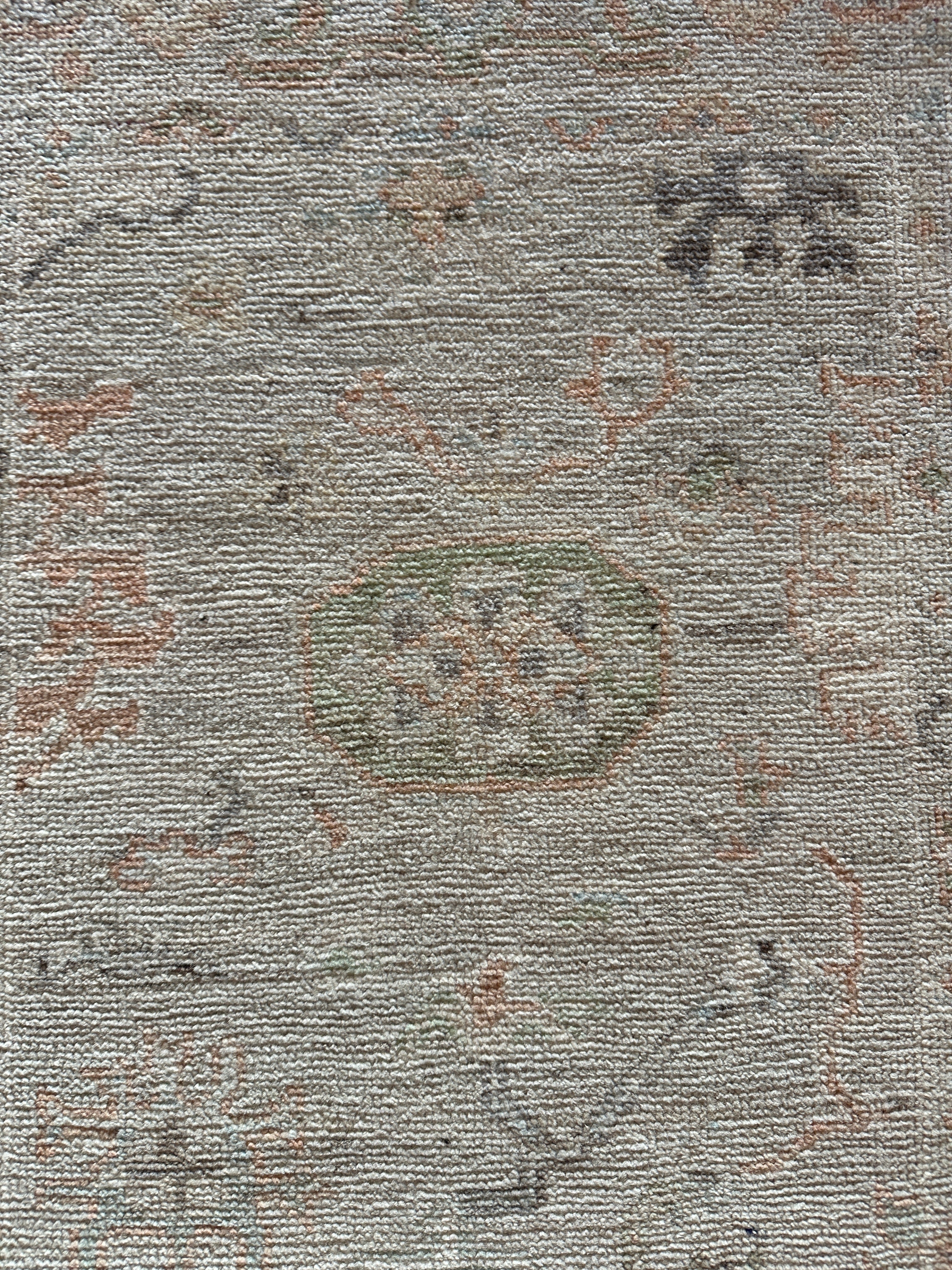 Susan Davenport 2.9x11.11 Beige and Orange Whitewashed Afghani Oushak Runner