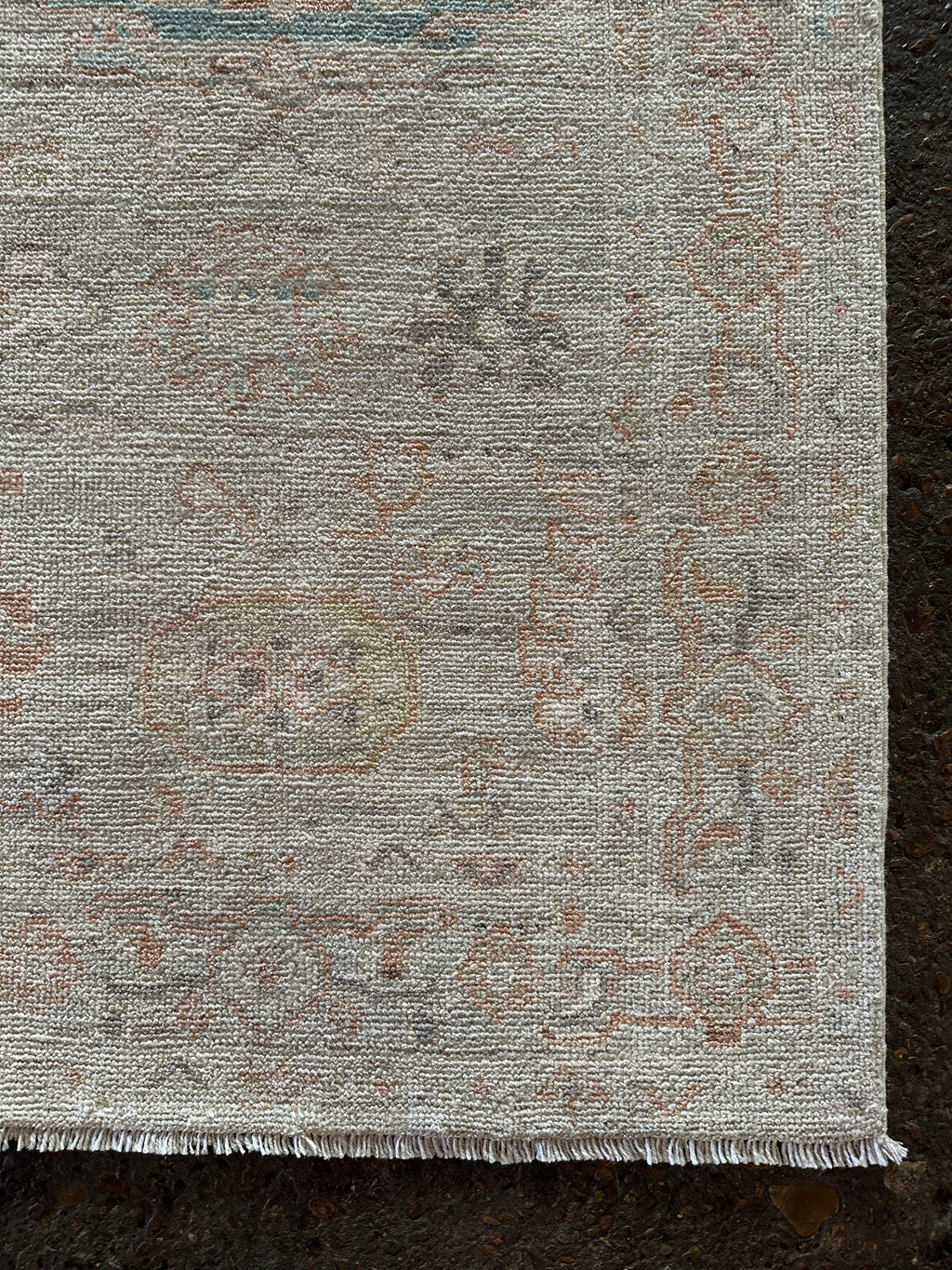 Susan Davenport 2.9x11.11 Beige and Orange Whitewashed Afghani Oushak Runner