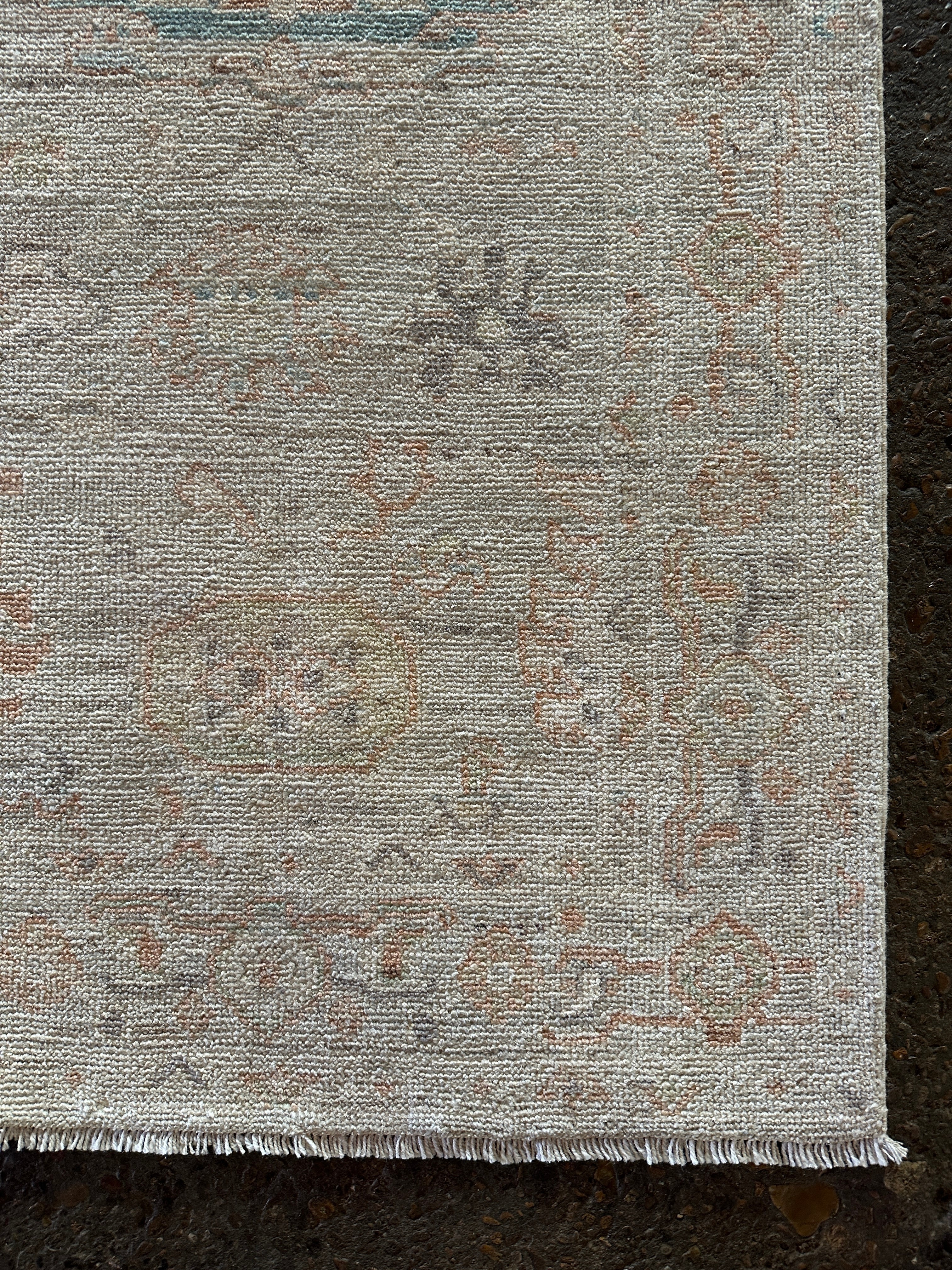 Susan Davenport 2.9x11.11 Beige and Orange Whitewashed Afghani Oushak Runner