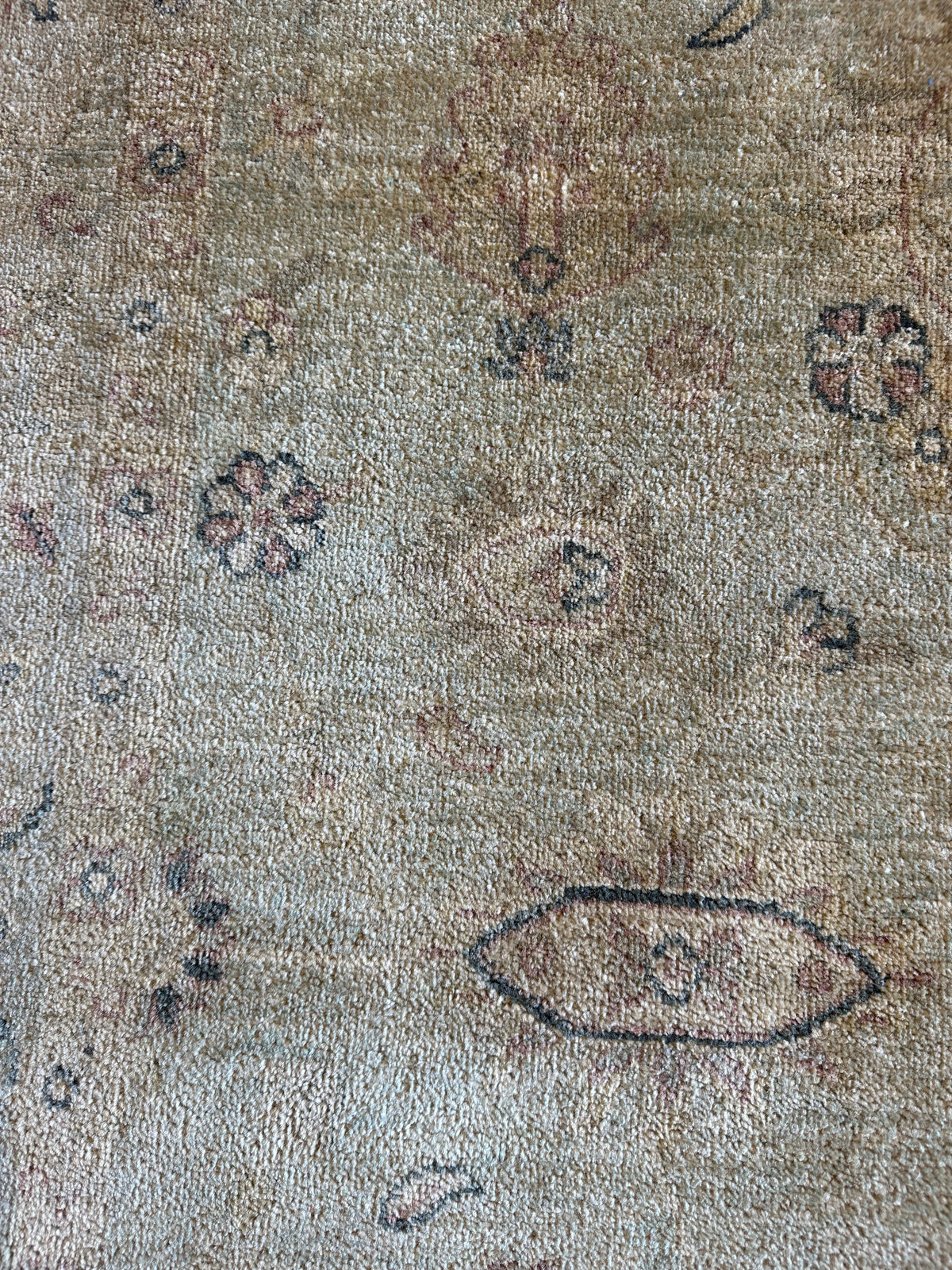 Natalia Beige Hand-Knotted Ziegler Rug - 5.4 x 7.9