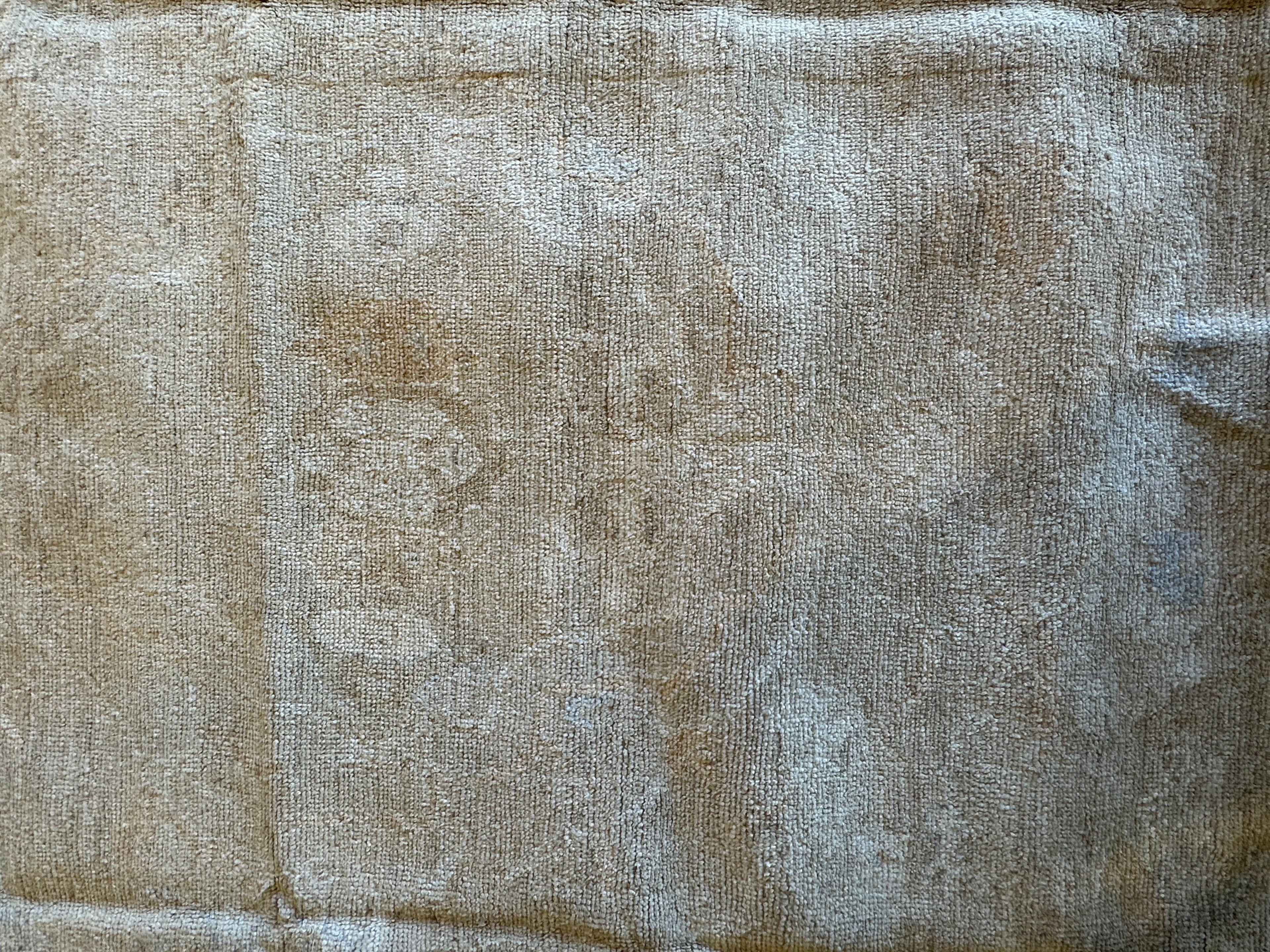 Valerie 8.10x11.6 Cream Whitewashed Afghani Oushak Rug