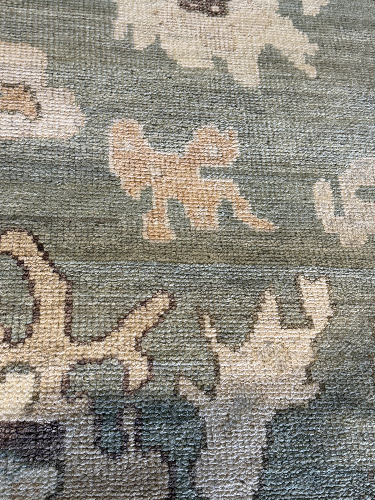 Elise Green Hand-Knotted Oushak Rug - 8 x 10