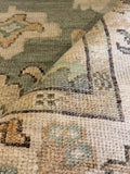 Elise Green Hand-Knotted Oushak Rug - 8 x 10