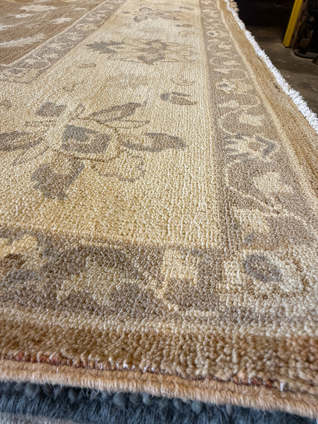 Cara Afghani Oushak Wool Rug - Brown, 8 x 9.8