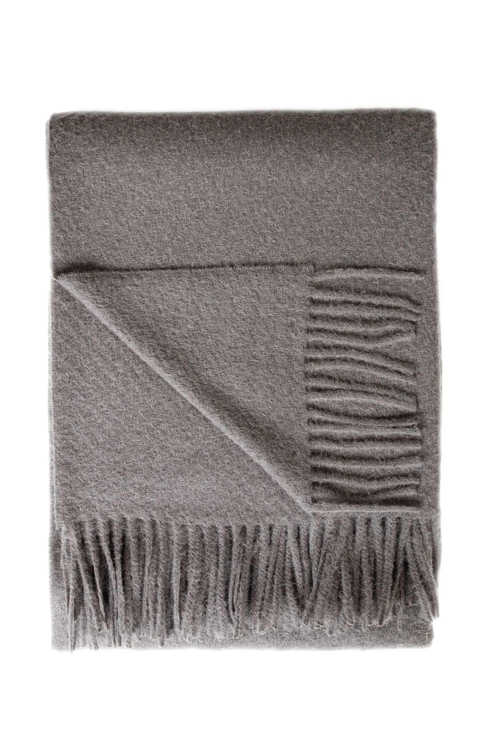 Cork Alpaca & Wool Throw | Luxury blanket | Sorelle Rossi