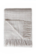 Glencoe Oversized Alpaca & Wool Throw Blanket – Heavyweight Luxury Throw | Light & Dark Oatmeal