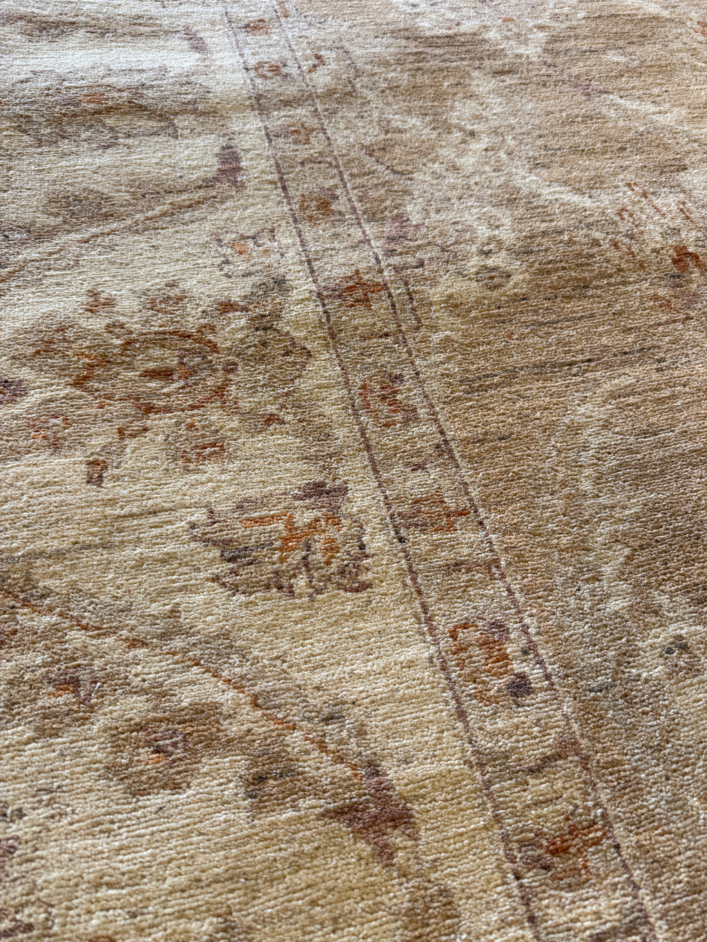 Nancy Wheeler 8x10 Afghani Oushak Cream Rug
