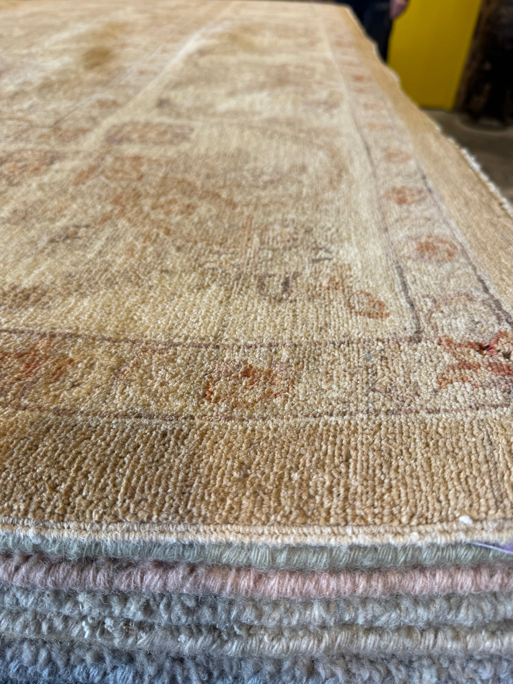 Nancy Wheeler 8x10 Afghani Oushak Cream Rug