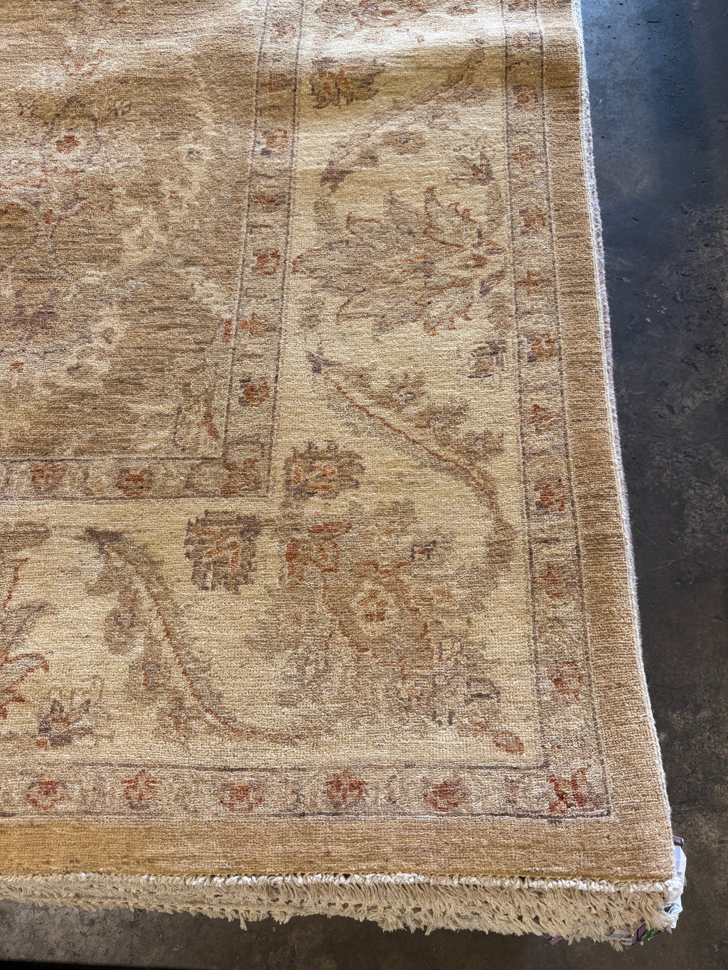 Nancy Wheeler 8x10 Afghani Oushak Cream Rug